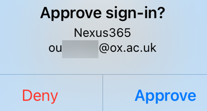 Approve sign-in?