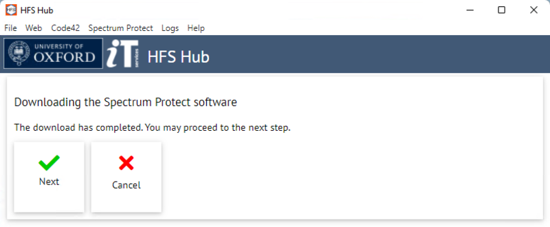 hfs hub downloaded sp